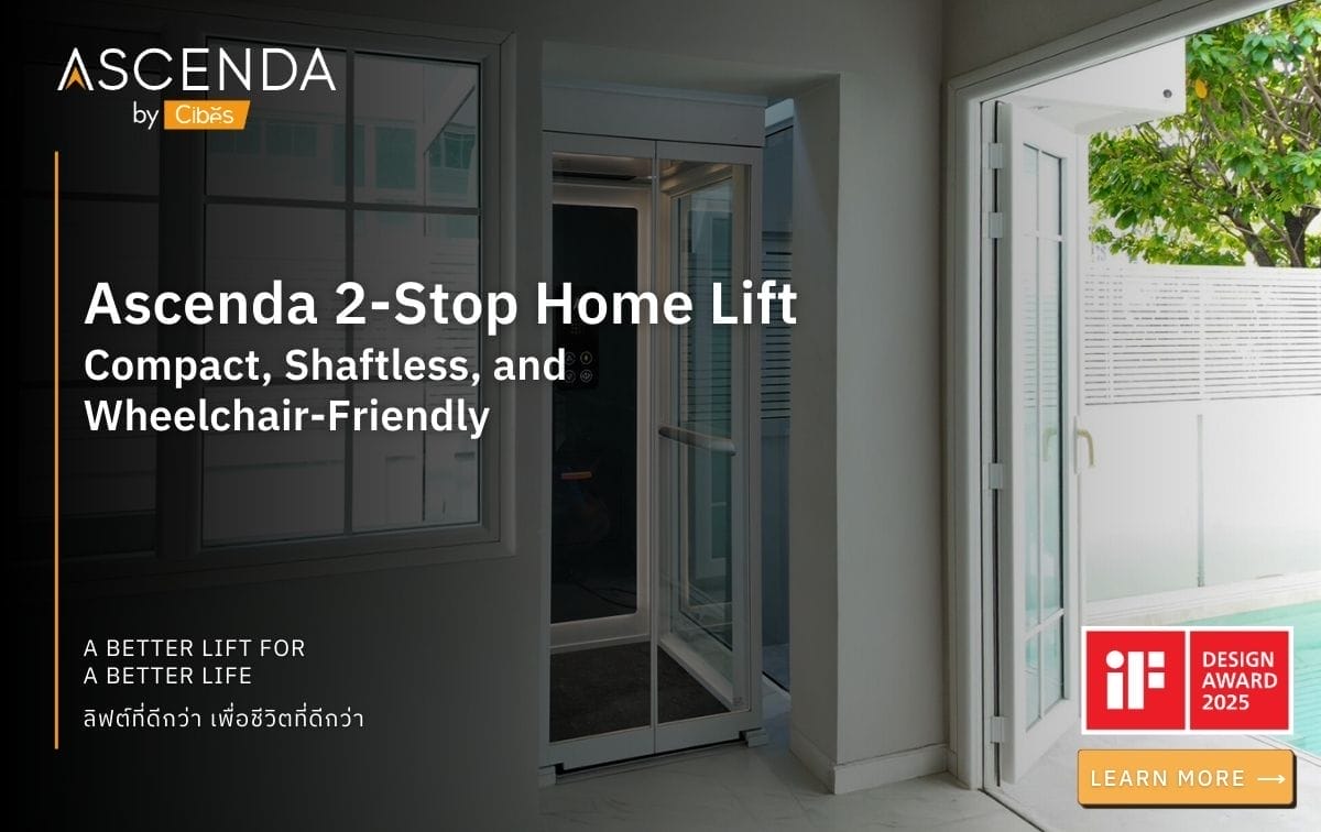 Ascenda 2 Stop Home Lift Compact Shaftless and Wheelchair Friendly