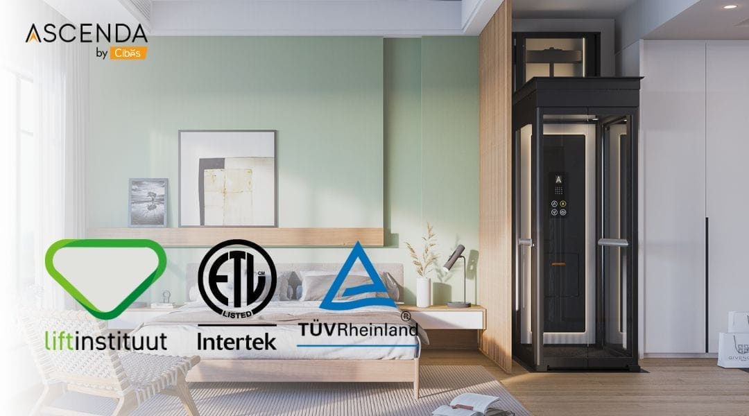 ความปลอดภัย และมาตรฐานของลิฟต์บ้าน Ascenda Lift ความปลอดภัย และมาตรฐานของลิฟต์บ้าน Ascenda Lift
